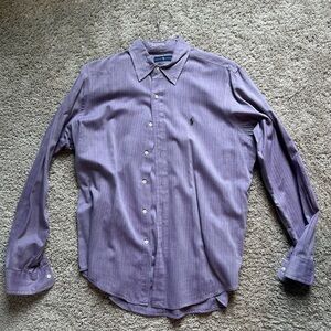 Polo by Ralph Lauren Purple Button Down Shirt Size Large